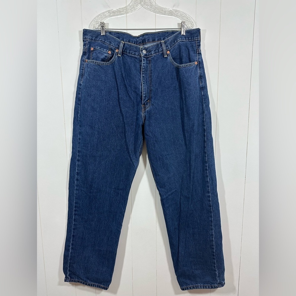 Vtg Levis 550 Jeans Mens 40x32 Blue Denim Straight Leg Stretch Medium Wash